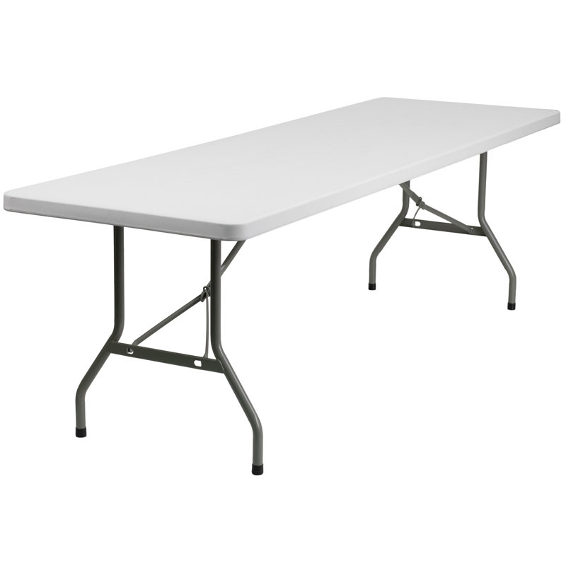 Table d'événement rectangulaire pliante en plastique Noah, H 29 po x l 96 po x P 30 po