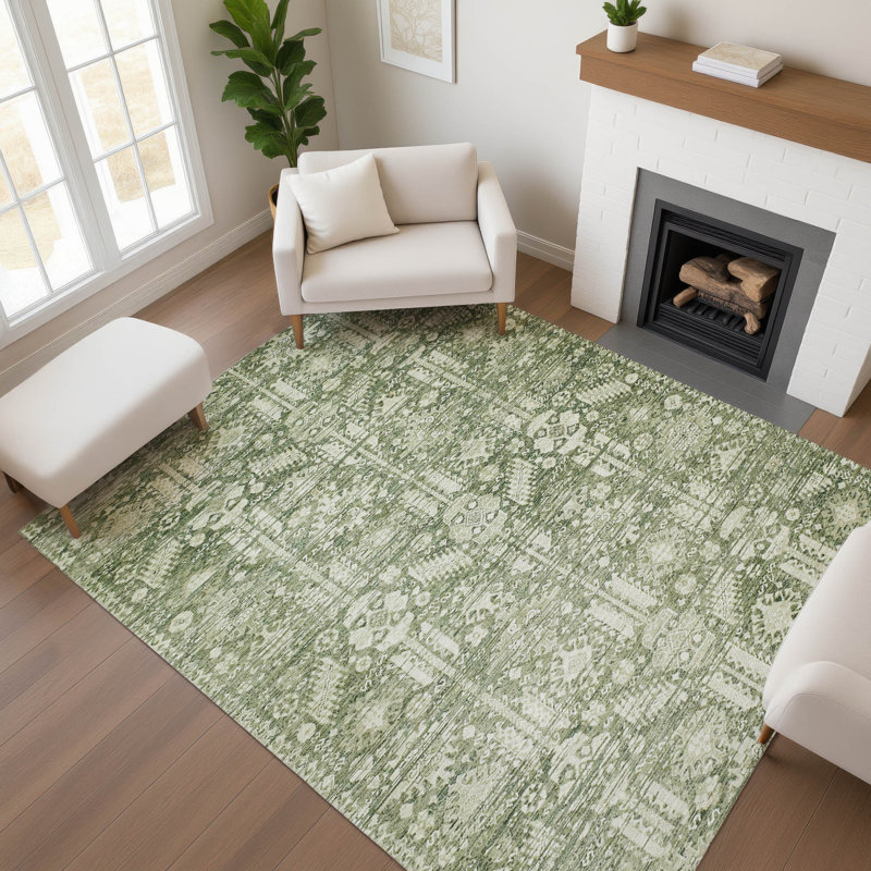 Tapis de qualité supérieure Verlin AMF1771 Global, Rectangle 5 pi x 7 pi 6 po