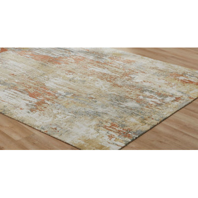 Bergeman Wool Abstract Area Rug