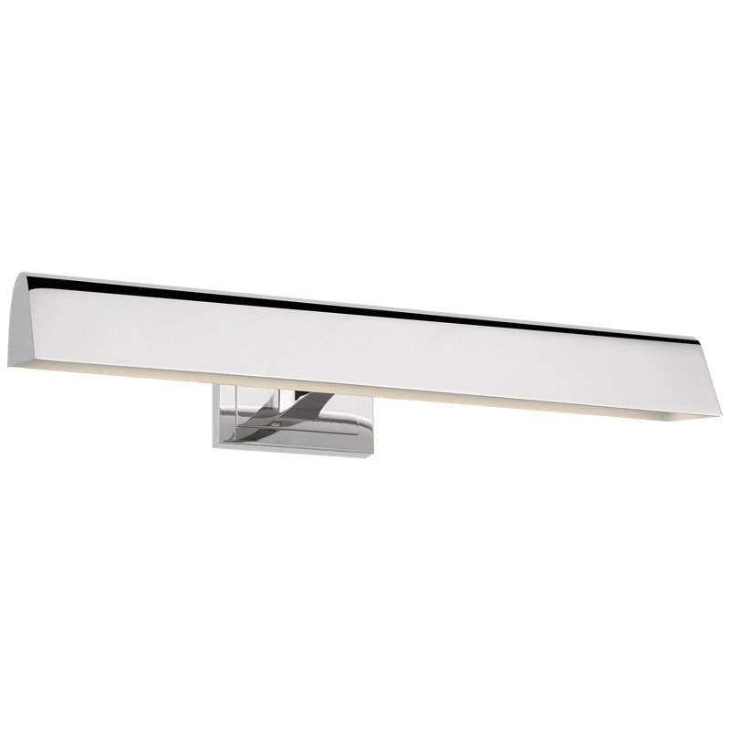 Aerin Dimmable LED Wall Mount Picture Light, Polished Nickel