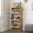 Modern Entryway Shoe Cabinet with 3 Flip Doors, Large Capacity and Space-Saving Design, Ideal for Narrow Spaces and Home Organization.-698750845