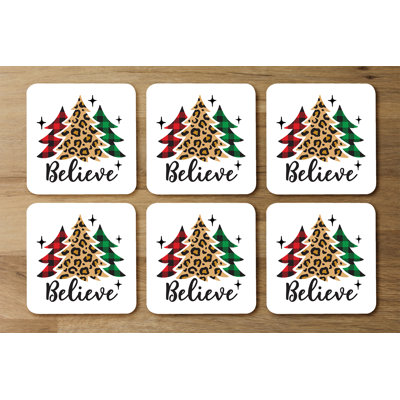 Square 6 Piece Coaster Set