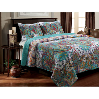 Ensemble de courtepointe Nirvana Boho Paisley