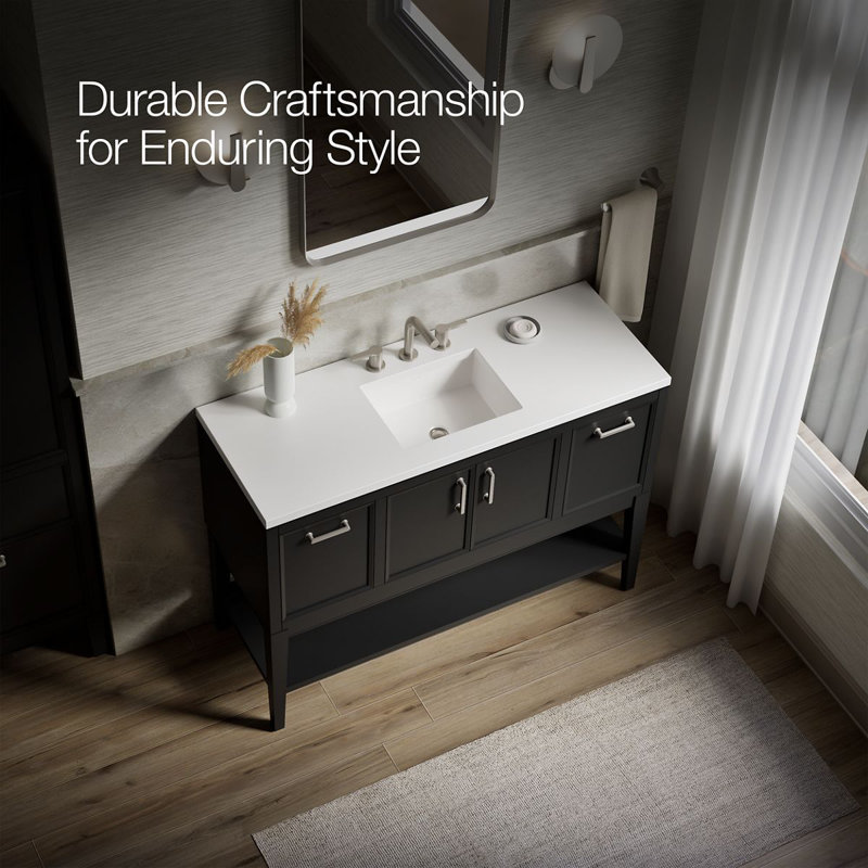 Winnow 48-In Bathroom Vanity Set, Slate Gray