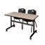 Table de nidification Nickls, 2 chaises empilables-32668129-32668136