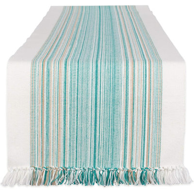 Green daily series tassel striped desktop, table flag
