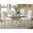 Isolde Chrome 41-inch Dining Table