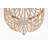 Hudson 20 inch Beaded Pendant in Beige