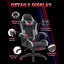 Ebern Designs Adjustable Reclining Ergonomic Faux Leather Swiveling PC & Racing Game Chair with Footrest-1019910877