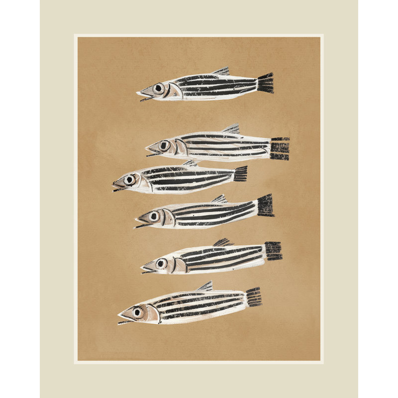Minimal Fish Study, 21.75" H x 17.75" W