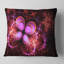 Coussin à imprimé floral et fleur rose éclatant-29458209-29458206