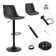 Pu Extra-tall Bar Height Bar Stools Swivel & Adjustable Height With Footrest