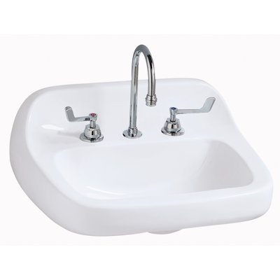 Mansfield Plumbing Products Grande Isle 18.13'' White Vitreous China Rectangular Bathroom Sink with Overflow