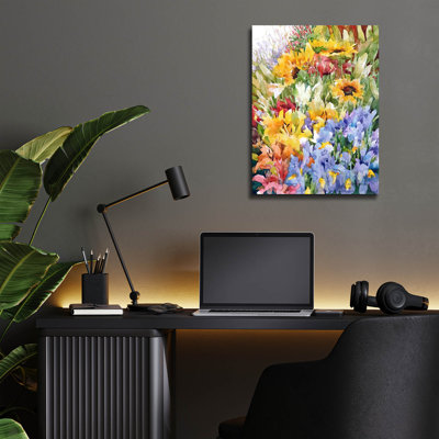 «Flower Power» par Annelein Beukenkamp, art mural en verre acrylique