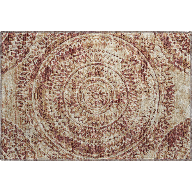 Tapis de qualité supérieure lavable à la machine Paullette AMF113, Rectangle 1 pi 8 po x 2 pi 6 po