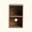 Meuble-lavabo mural avec lavabo en céramique et tablettes de rangement et 1 porte, emballage KD, contreplaqué-691297942