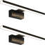 2 -light LED bathroom wall light - modern black 8W wall light IP44 waterproof 4000K neutral white for basement kitchen bathroom cabinet-1411596406