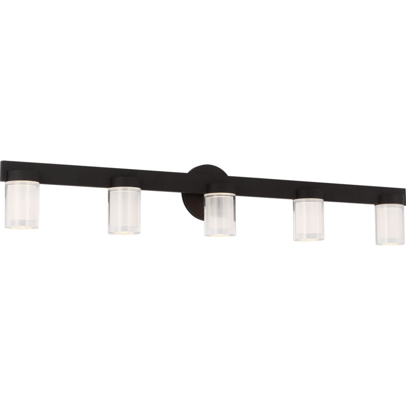 Esfera 5 - Light LED Bath Sconce, Nightshade Black