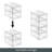 2-Drawer Stackable Organizer - Pull-Out Sliding Storage Drawers for Kitchen or Pantry - Clear