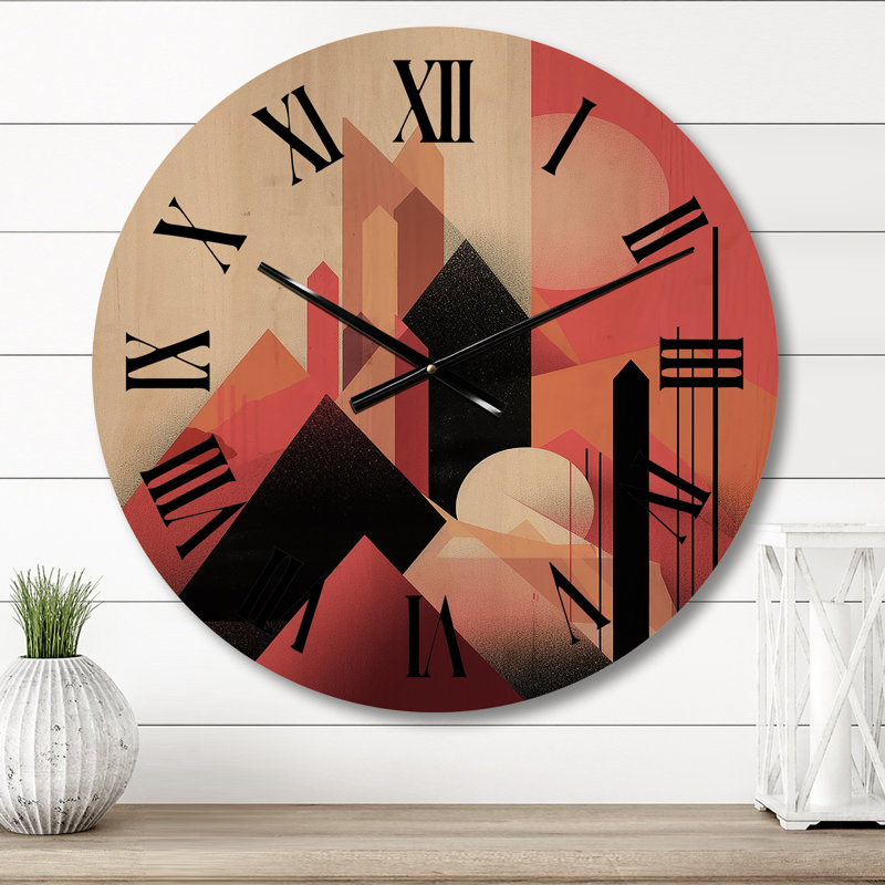 Valdemaras Solid Wood Wall Clock, Medium