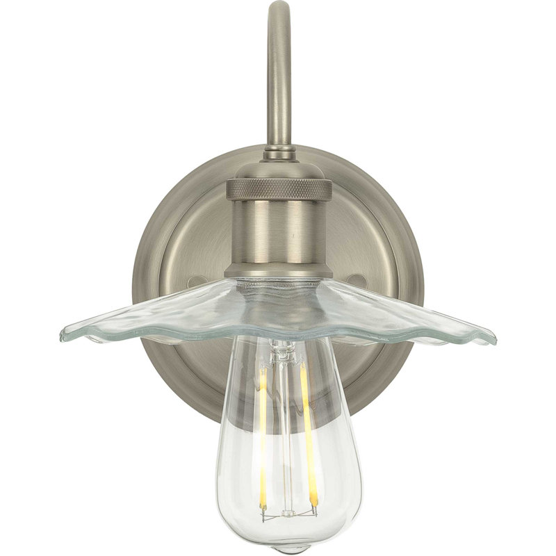 Hodge Dimmable Vanity Light, Antique Nickel