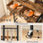 Ansen 37.8" Rolling Kitchen Island with Storage and Power Outlet