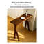 Table de bar contemporaine en bois massif avec pattes de support divisées et inclinées-1834832507
