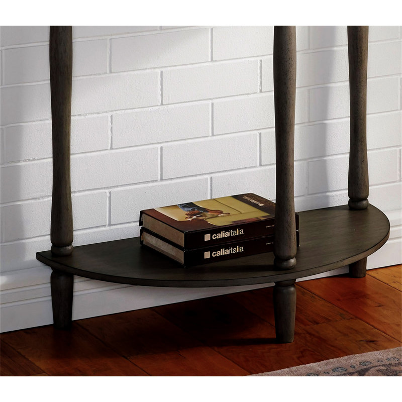 Table d'appoint Traditional Design 1Pc avec tablette inférieure de rangement