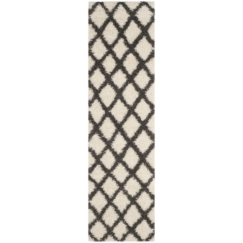 Attitash Sgd-Dallas Shag Performance Geometric Rug, Runner 2'3" x 8'