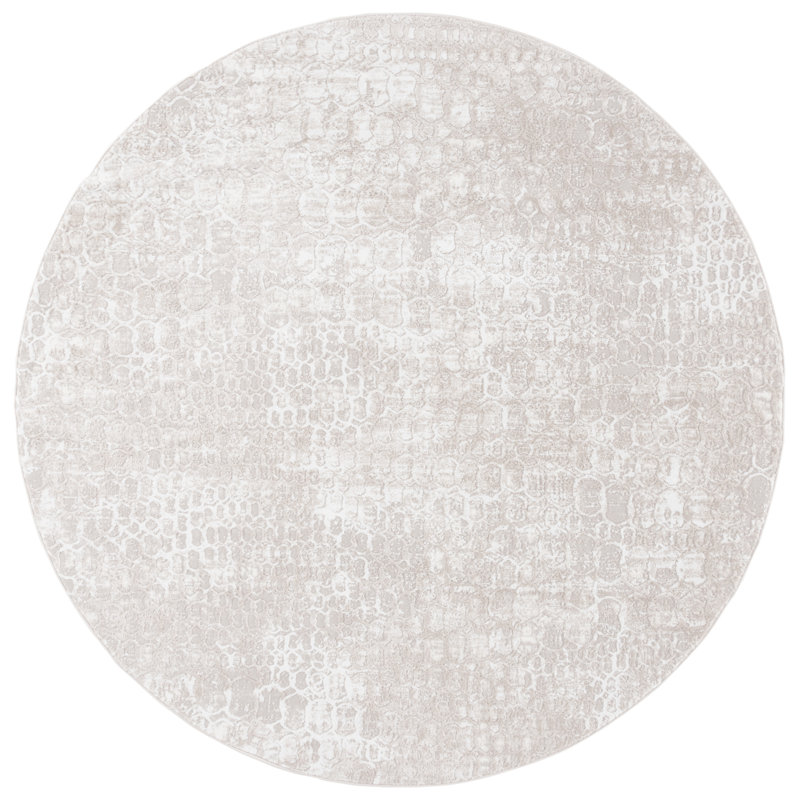 Oscardaniel Performance Abstract Rug, Round 6'7"