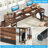 Two Person Desk with Monitor Stand, 78.74" Long Double Computer Office Desk with Storage Shelves