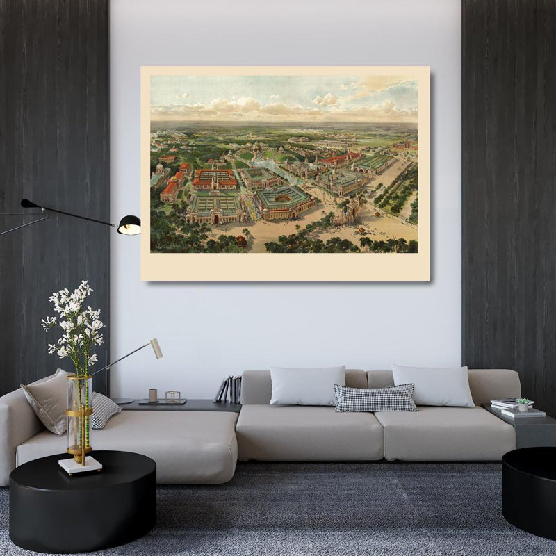 «Red Barrel Studio® Inconnu», art sur toile tendue sous le titre «St Louis Worlds Fair», H 36 po x l 47 po