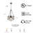 4 - Light Dimmable Drum Chandelier