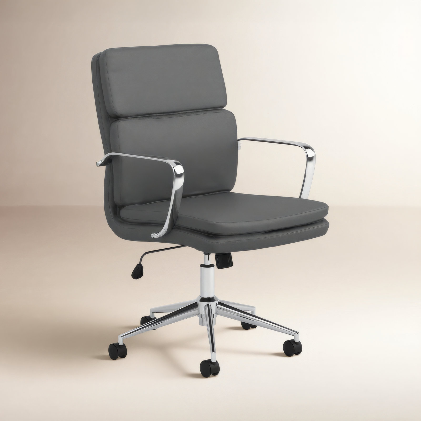 Rusanka Adjustable Office Chair, 21", Gray