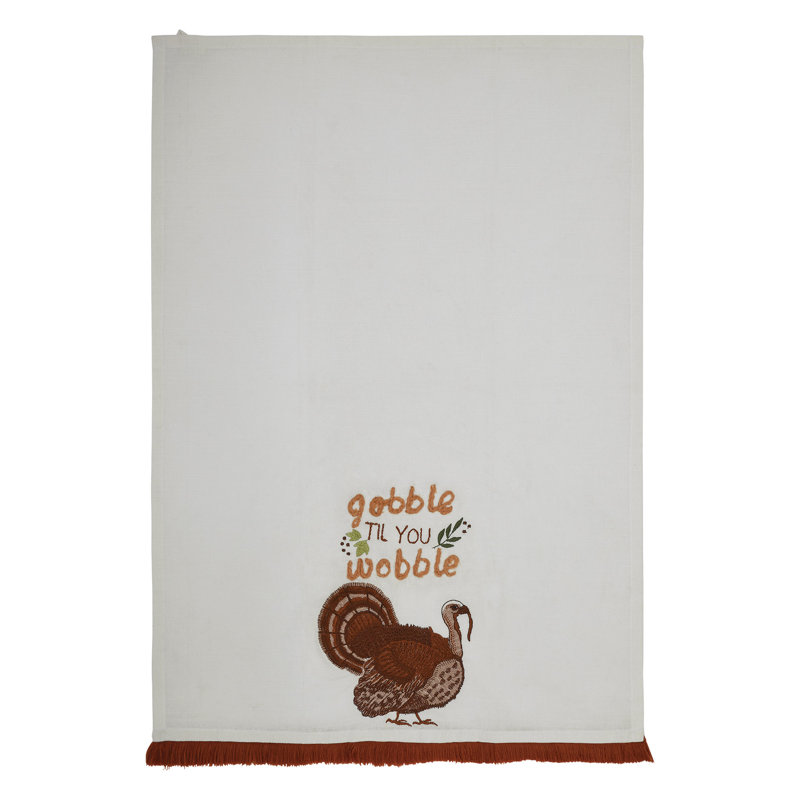 Gobble Til You Wobble Tea Towel 19x28