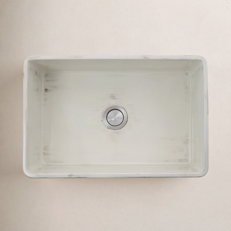 Vineyard 29.75'' L Single Basin Kitchen Sink, Shabby Straw