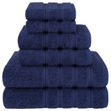 Ensemble de serviettes de bain 100% coton de qualité supérieure, collection 6 pièces Darcelle super douce et absorbante