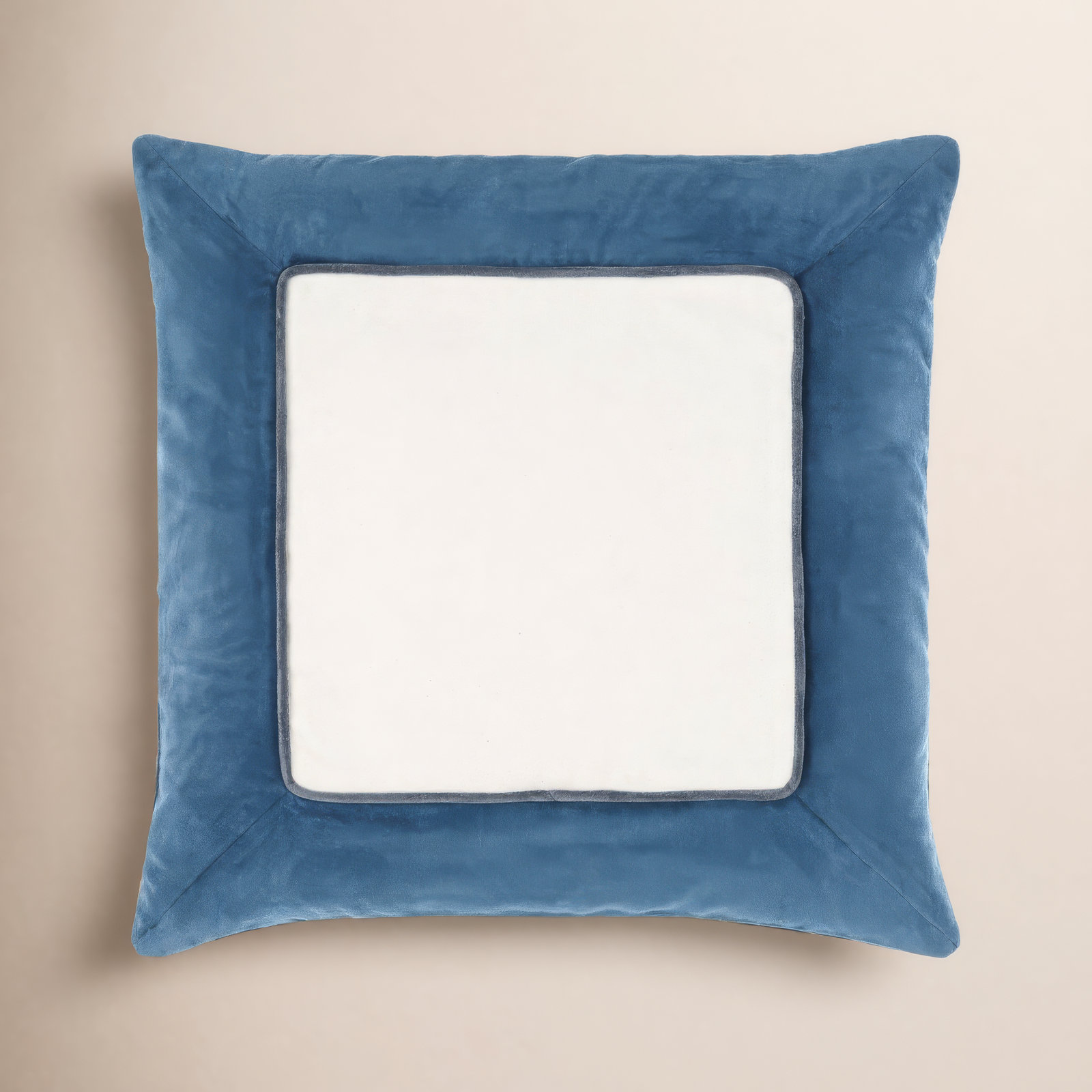 Rainier Cotton Throw Pillow, 18" x 18", Pillow Cover Only - No Insert, Blue