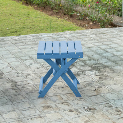 Table d'appoint d'extérieur pliante en PEHD recyclé toutes saisons Seaview