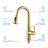 Bari Pull Down Single Handle Kitchen Faucet with Soap Dispenser-73387999