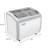 40 in. Commercial Glass Top Ice Cream Display Freezer - 9 cu ft. MCF-9C.