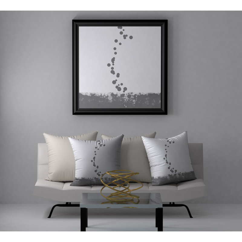 Abstract Reversible Throw Pillow, 18" x 18"