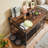 Large Heavy Duty Dog Crate Furniture with Two Platforms - Double-Doors, Chew-Proof Kennel with Storage & Decorative Design