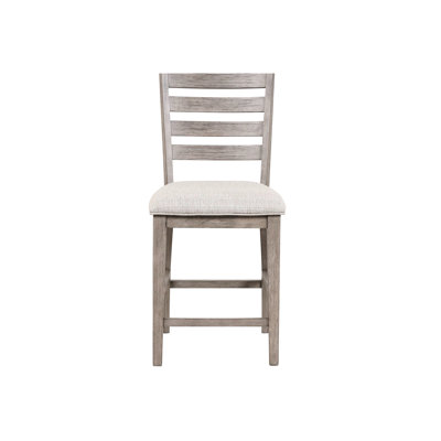 Tabourets de comptoir à dossier rustique gris avec sièges rembourrés confortables de style 2 et sièges somptueux