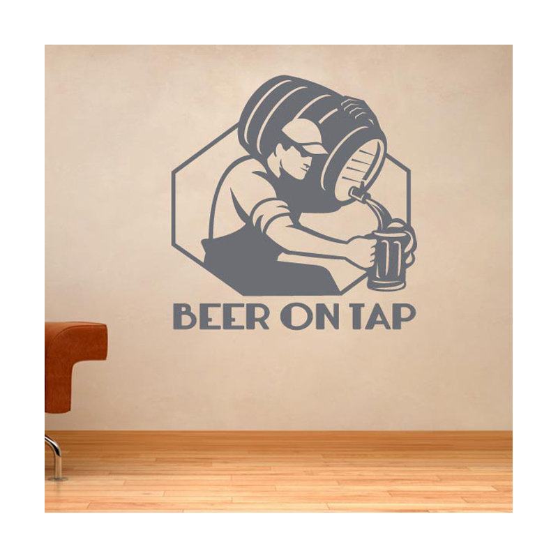 Food & Beverage Wall Decal, Grey