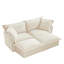 Canapé contemporain 2 places avec 2 repose-pieds-1780162413