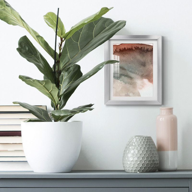 Red Ochre Abstract IV -Framed Print
