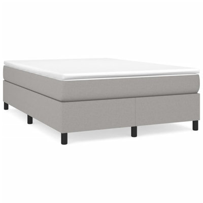 Bed Frame Light Gray Upholstered Platform Bed Frame for Bedroom