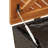 Acacia Steel/Solid Wood/Wicker Deck Box-103397023