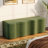 Velmora Modern Minimalist Velvet Wave Upholstered Storage Ottoman Bench